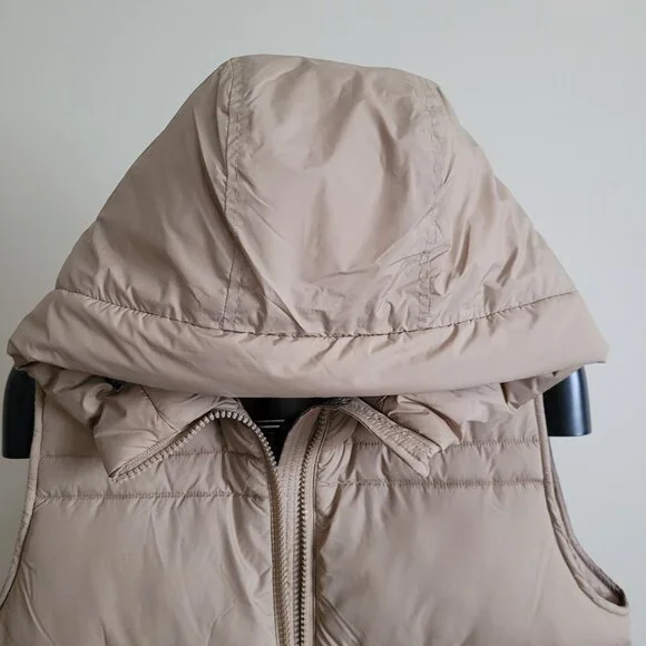 Save The Duck Animal Free Hooded Judee Vest in Beige - Picture 7 of 16